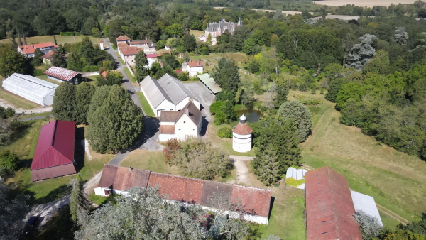 Site INRAE Nogent-sur-Vernisson - vue par drone